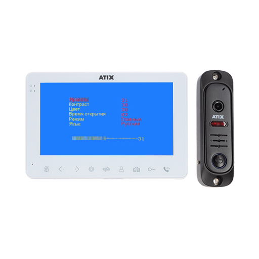 Комплект СVBS домофонии   ATIX AT-I-K710C/T White