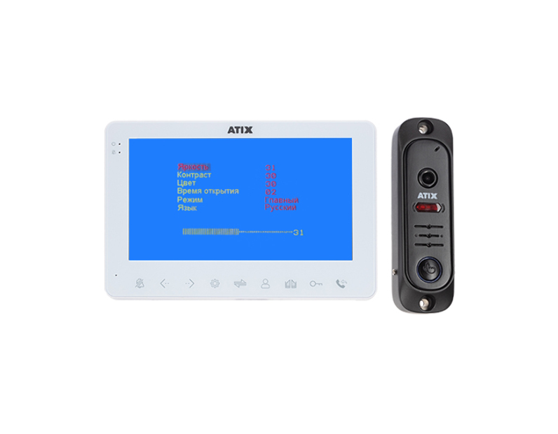 Комплект СVBS домофонии   ATIX AT-I-K710C/T White