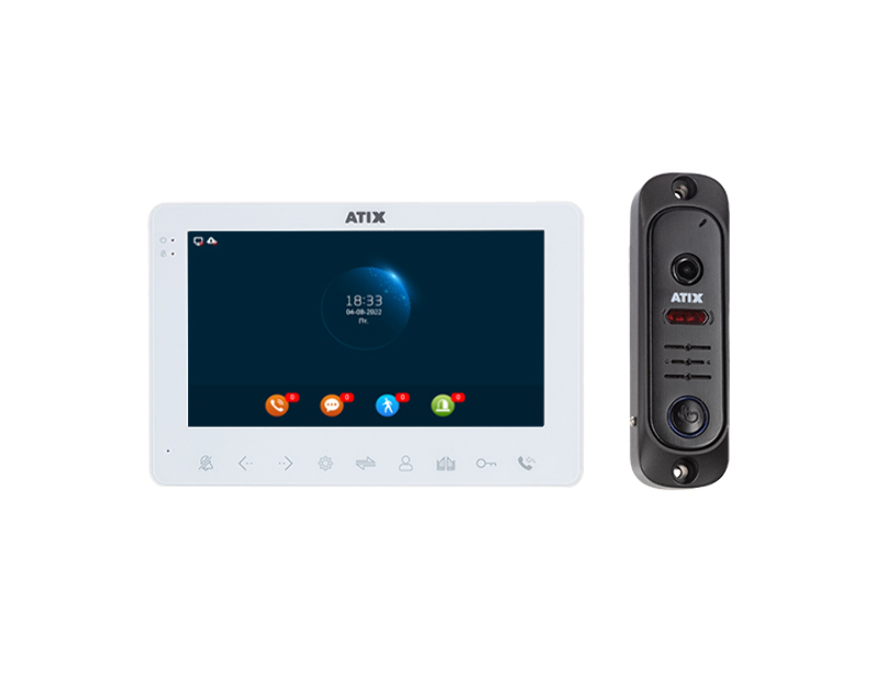 Комплект СVBS домофонии ATIX AT-I-K711C/T White