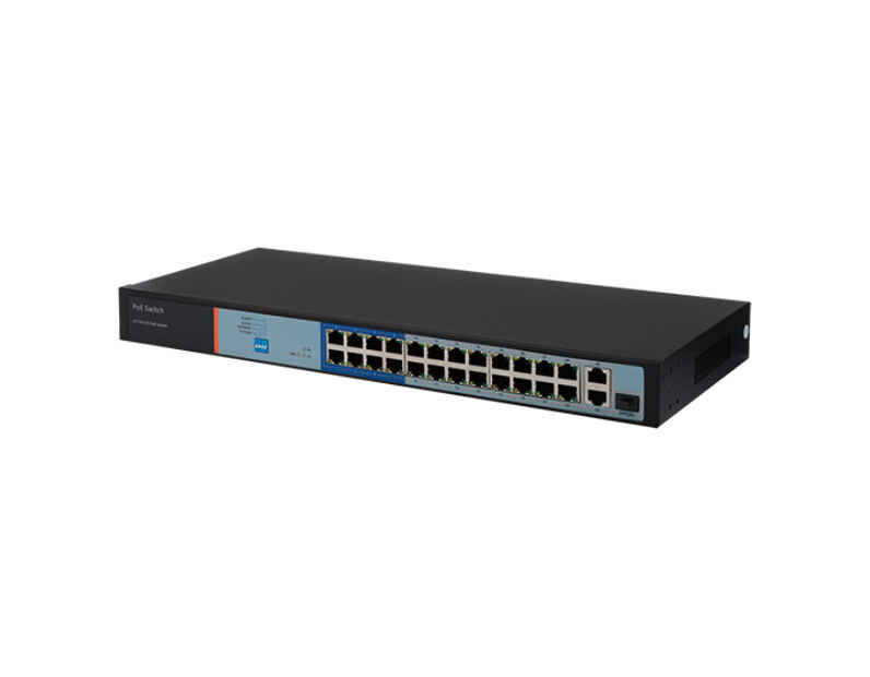 24 портовый РОЕ коммутатор с 2 Uplink и 1 SFP ATIX AT-NS-24P2G-1GS-230 (F)