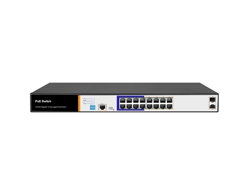 PoE коммутатор ATIX AT-NS-16GP-2GS/L2-150 (F)