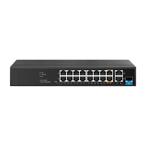 16-портовый РОЕ коммутатор с 2 Uplink и 1 SFP ATIX AT-NS-16P2G-1GS-150 (3F)