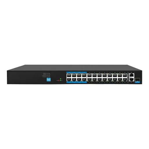 24-портовый РОЕ коммутатор с 2 Uplink и 1 SFP ATIX AT-NS-24P2G-1GS-230 (3F)
