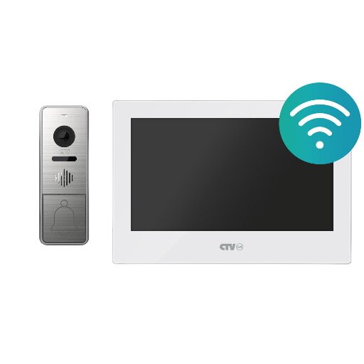 Комплект Wi-Fi видеодомофона CTV Cloud 7 NG Kit