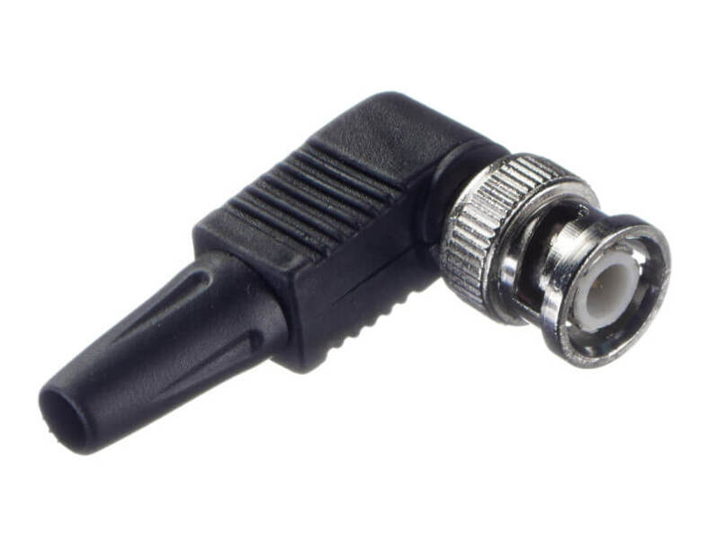 Коннектор BNC-7101B угловой, пластик, медь  Optima Netko 52397