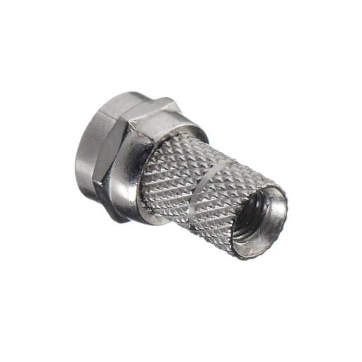 Штекер F (гайка) на 3С2V (цинк) (F113),  Optima Netko F113Zn