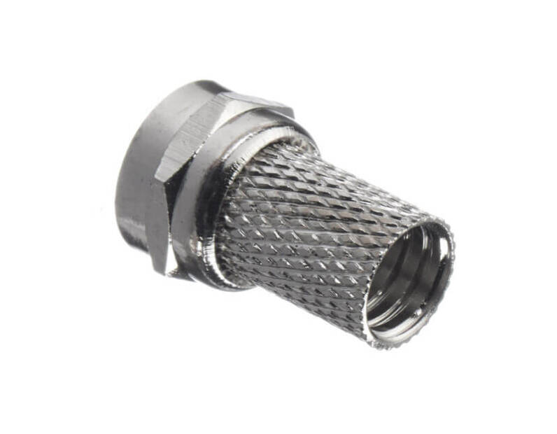 Штекер F (гайка) на RG-6/SAT-703 (медь) (F113-55),  Optima Netko A-3786 С / F113-55Cu
