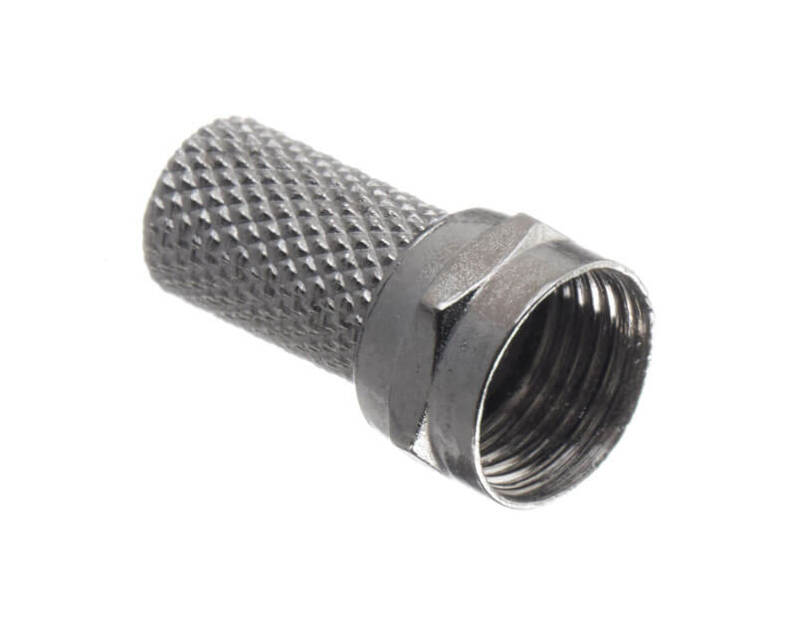 Штекер F (гайка) на RG-6/SAT-703 (цинк) (F113-55),  Optima Netko A-3786 С / F113-55Zn