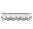 Плинт ТК размык., ABS, 10 пар, медь, нумерация (1-0), бело-серый  Optima Netko 52874 1006A (num 1-0)