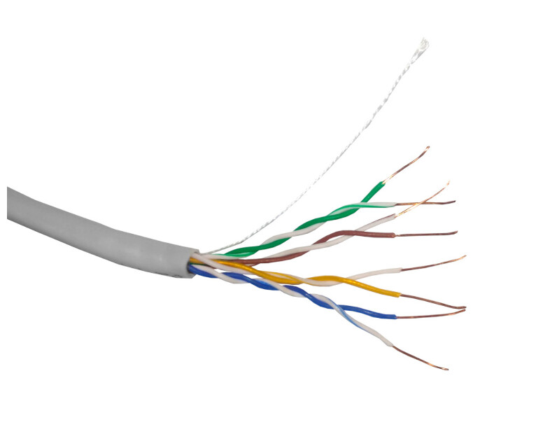 Кабель UTP4 cat.5е, одножильный, 305м, Cu, Проходит Fluke тест, серый,  Optima Silver Netko N.UTP-67656.05E.2B