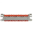 Плинт QCS 2810 (система быстрого подключения), 10 пар  Optima Netko 56444