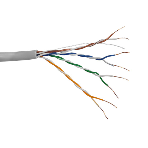 Кабель UTP4 cat.5е, одножильный, 305м, Cu, Проходит Fluke тест, серый,  Optima Gold Netko N.UTP-67668.05E.2B