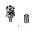 Коннектор BNC для RG-6/SAT-703, цинк/медь, для обжимного инструмента  Optima Netko 53452