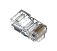 Коннектор RJ45 (8p8c) cat.5е, для одножильного и многожильного кабеля (нож с 3-мя зубцами), 100шт.,  Expert CKC Netko Netko RJ-45 (8p8c) кат.5e