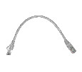 Патч-корд UTP4 cat 5e, 0,25м, ВС, LSZH, серый, литой коннектор  Optima Netko N.BC.UTP.5e-0.25m-2-lszh