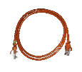 Патч-корд UTP4 cat 5e, 1,0м, ВС, LSZH, оранжевый, литой коннектор  Optima Netko N.BC.UTP.5e-1.0m-8-lszh