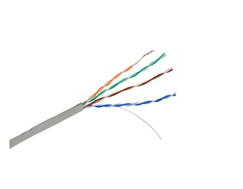 Кабель UTP CAT 5E 4x2x0,50 CU PVC ВНУТРЕННИЙ (МЕДНЫЙ)