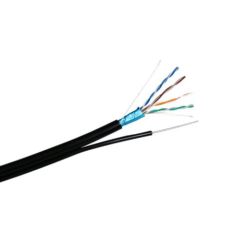 Кабель FTP CAT 5E CU 4x2x0,50 CU PE ВНЕШНИЙ С ТРОСОМ (МЕДНЫЙ) 00-00035480