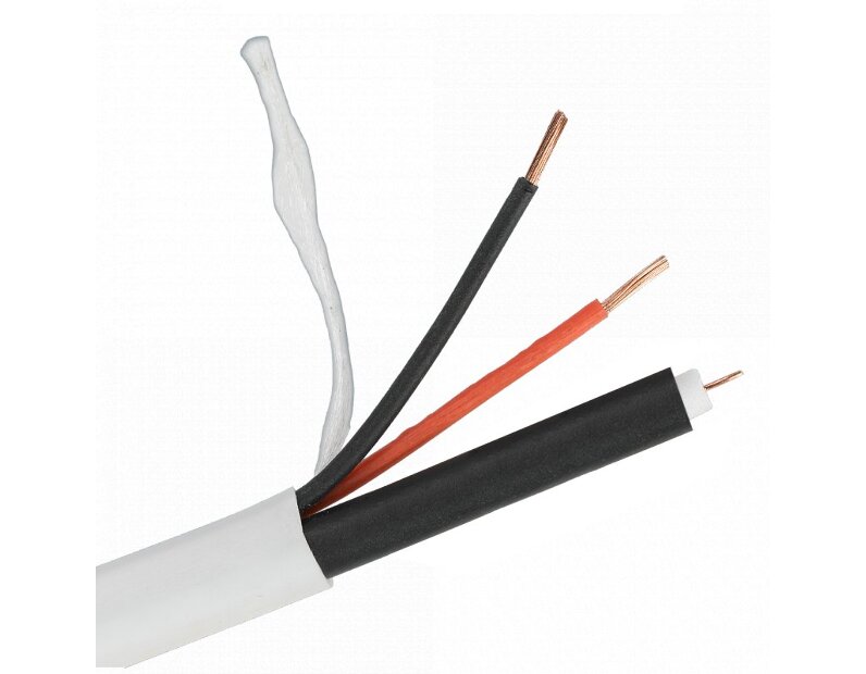 Кабель РК 75+2х0,5 (48) PVC ВНУТРЕННИЙ (белый, 200м)