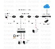 Удлинитель Ethernet на 2 выхода, 100 Мбит/с Amatek AN-PE2