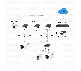 Удлинитель Ethernet на 2 выхода, 100 Мбит/с Amatek AN-PE2