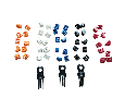 Блокиратор портов RJ45 (50шт) белый, черный, синий, красный, оранжевый, Optima + ключ Netko 70263