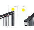 Скоростной проход ST-01 с распашными створками и встроенным сканером штрихкода