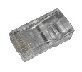 Коннектор RJ45 (8p8c) cat.5е, для одножильного и многожильного кабеля (нож с 3-мя зубцами), 100шт, Optima Netko NC-RJ-45-(8p8c)-3