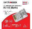 Коннектор RJ45 (8p8c) cat.5е, для одножильного и многожильного кабеля (нож с 3-мя зубцами), 100шт, Optima Netko NC-RJ-45-(8p8c)-3