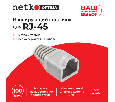 Изолирующий колпачок для RJ45 серый, D-6 мм, 100шт, Optima Netko NPB-RJ45-gry