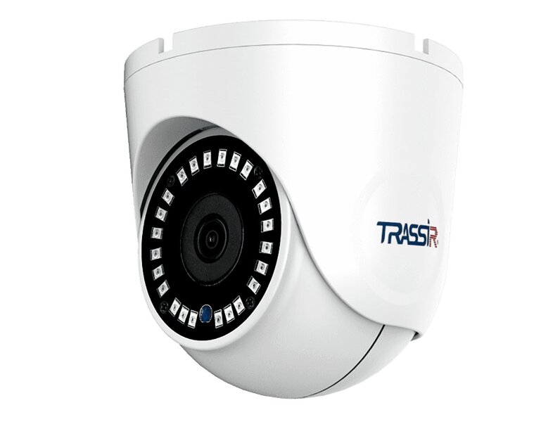 Уличная компактная вандалостойкая 5Мп IP-камера . TRASSIR TR-D8151IR2 v2 2.8