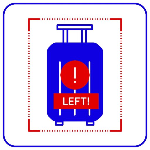 Профессиональное программное обеспечение  Left Object Detector для обнаружения оставленных предметов (abandoned object detector) в поле зрения 1-й видеокамеры. TRASSIR TRASSIR Left Object Detector