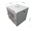 Шкаф монтажный ST-NCP12U600 (СЕРЫЙ) С ПОЛКОЙ