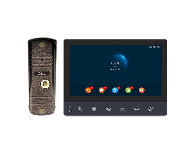 Комплект FHD аналоговой домофонии с WiFi и контроллером ATIX AT-I-K741F/TW (V2) Black
