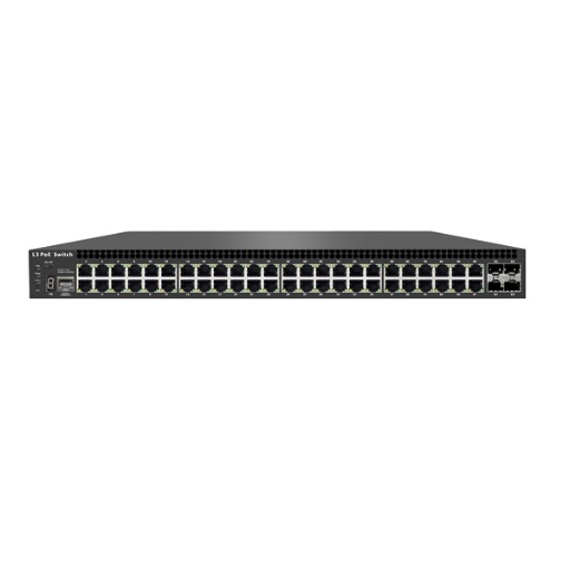 POE коммутатор RedLine RL-SW48GP4SFP.L3 48 портовый 10G управляемый