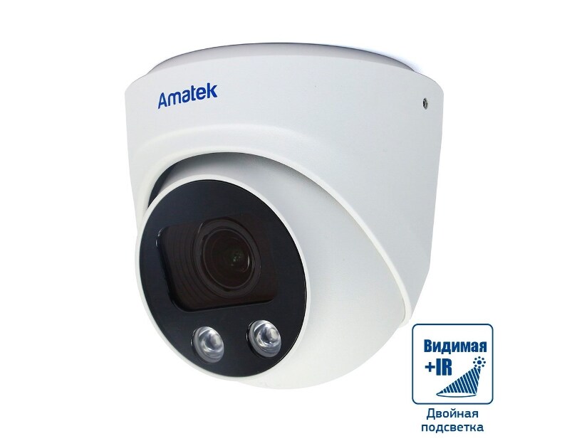 Купольная IP видеокамера 8Мп Amatek AC-IDV803ZS
