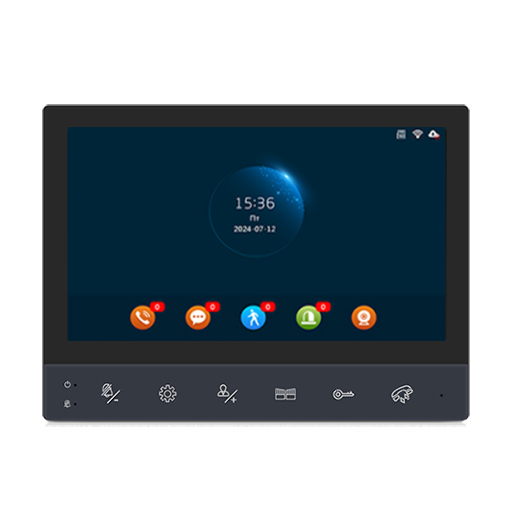 Цветной аналоговый WIFI домофон FHD ATIX AT-I-M741F/TW Black