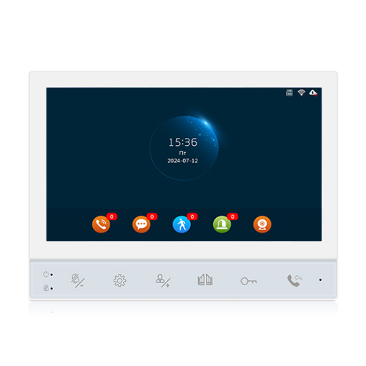 Цветной аналоговый WIFI домофон FHD ATIX AT-I-M741F/TW White