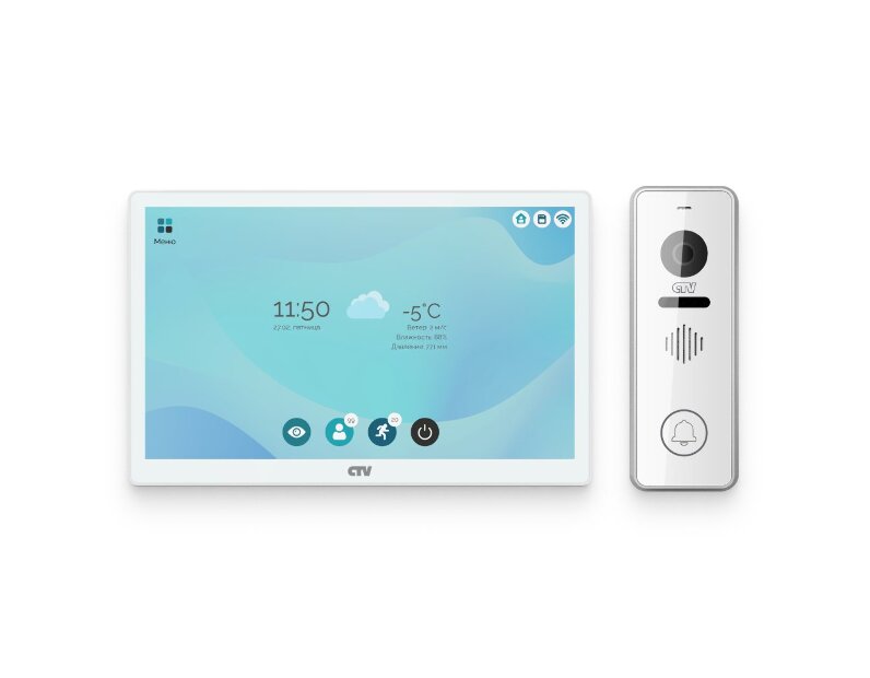 Комплект видеодомофона с удаленным доступом CTV 5801 Kit (M5801 + D4001)