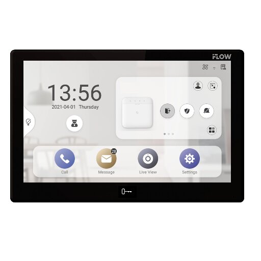 IP монитор видеодомофона iFlow F-VI-3561IPWE1/Black 10'' IPS экран Wi-Fi PoE