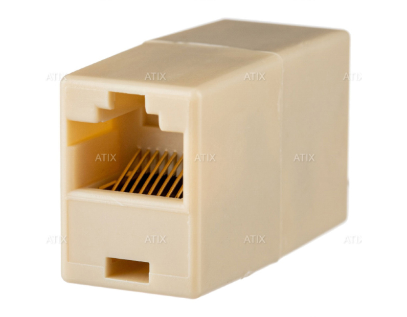 Проходной адаптер-переходник двойной RJ 45 ATIX AT-A-RJ45-Coupler (1) (ЧЗ)