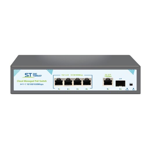 Коммутатор Space Technology ST-S417POE 00-00113807 8 PoE портов 1 SFP управляемый