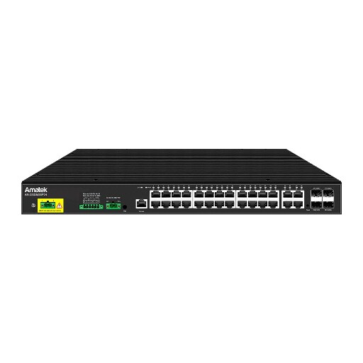Коммутатор Amatek AN-SXGM28P24 28 портов L2+ управляемый HiPoE 450 Вт
