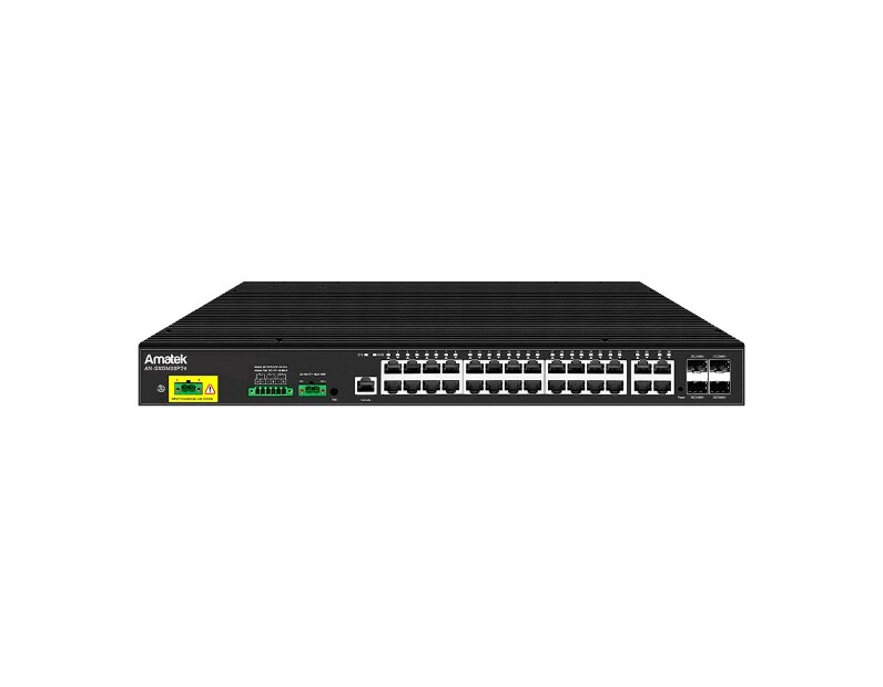 Amatek AN-SXGM28P24 управляемый L2+ коммутатор с HiPoE