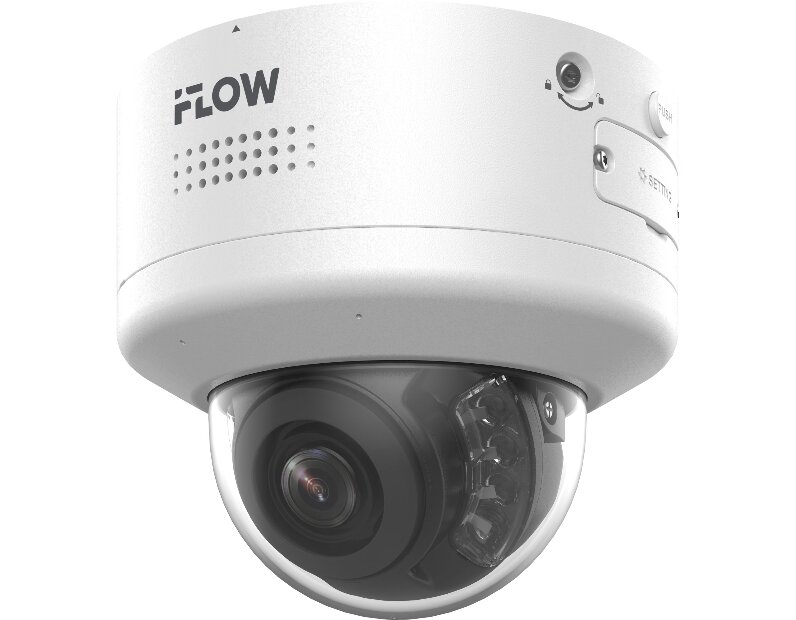 8Мп уличная купольная IP-камера с ИК-подсветкой до 40м, технологией NeoView