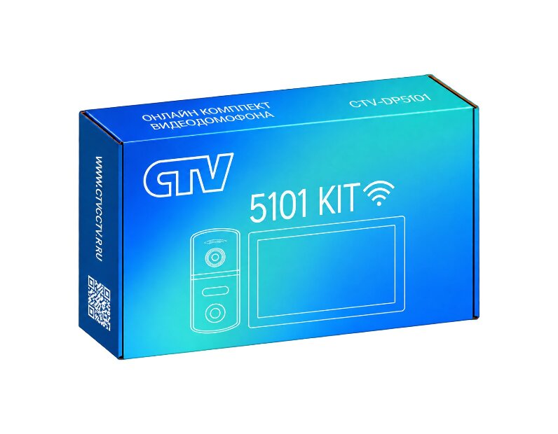 CTV CTV-DP5101 Kit комплект видеодомофона с записью и Wi-Fi