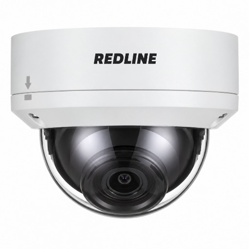 IP камера RedLine RL-IP666P-S.AI+ 6 Мп купольная с микрофоном и ИК-подсветкой